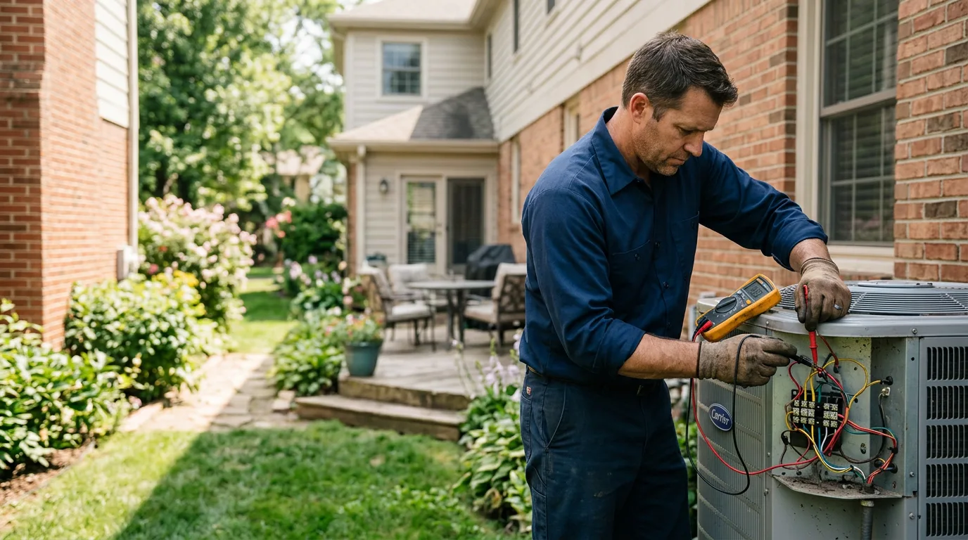 HVAC technician working near Fruitland, NM